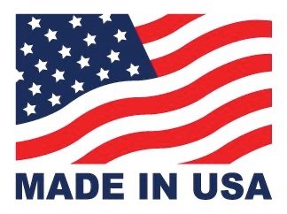 American flag graphic with "MADE IN USA" text below.
