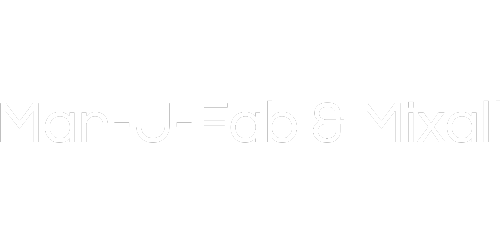 Logo of Man-u-fab, a play on 'manufacture' and 'fabulous'